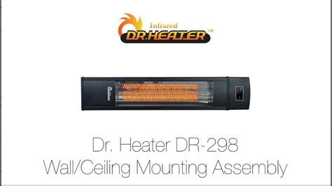 Dr Heater Dr 298 Wall Ceiling Mounting Instruction Youtube