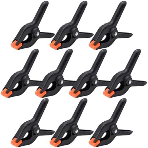 10 Packs Of 3 5 Inch Professional Plastic Small Spring Clamps Heavy