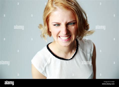 Pretty Blonde Woman Angry Expression Hi Res Stock Photography And Images Alamy