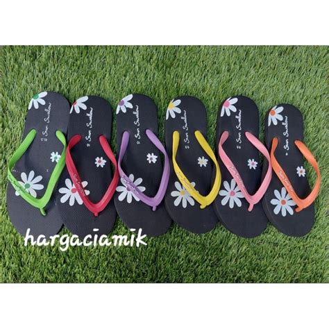 Jual Sandal Japit Sun Swallow Aster Bunga Shopee Indonesia