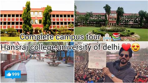 Hansraj College 🏫📚 University Of Delhi 😍 North Campus College Tour Bhawnavashisthlive