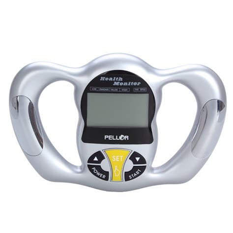 Pellor Hand Hold Electronic Fat Measuring Instrument Body Fat Meter Fat Scales Health Monitor