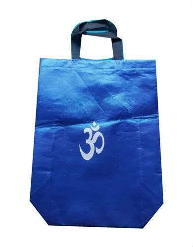 Blue Loop Handle Non Woven Bag Capacity 5 Kg Sizedimension 18 X 16