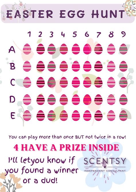 Easter Egg Hunt Poster with Prize Inside