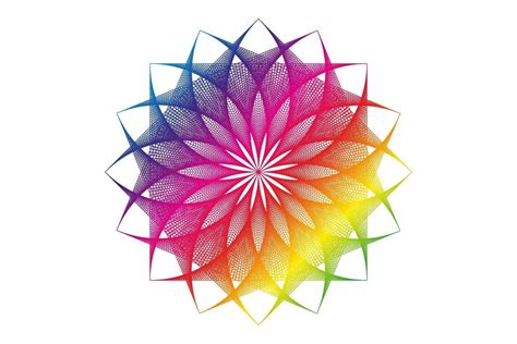 Mandala De Espectro De Flor De L Tus Semente De Vida Geometria