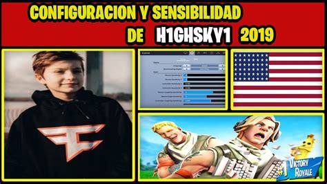 😱configuracion De H1ghsky1 2019 💯sensibilidad De H1ghsky1 En Fortnite