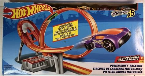 NEW HOT WHEELS Action Power Shift Motorized Raceway Track Set 5 Cars 34 04 PicClick UK