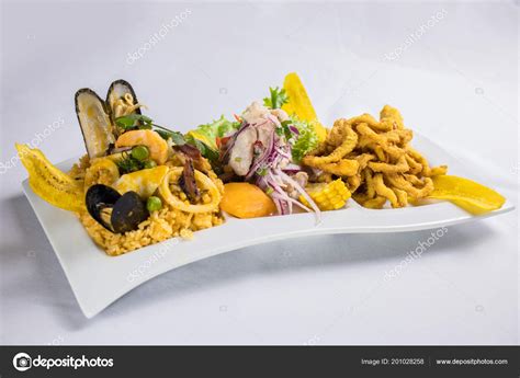 Peruvian Food Arroz Con Mariscos Stock Photo by ©denismantilla 201028258