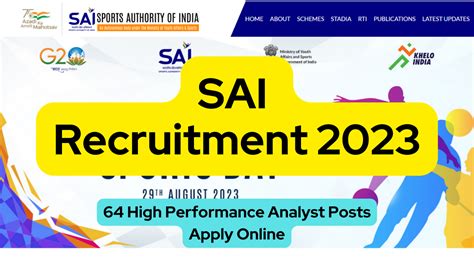 Sai Recruitment 2023 64 High Performance Analyst Posts Apply Online Bestseminartopics