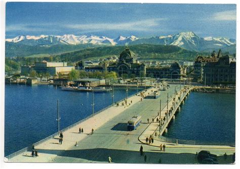 Luzern Seebr Cke Und Bahnhof Tram Bus Kaufen Auf Ricardo