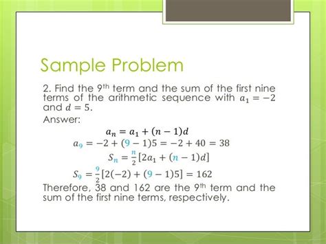 Arithmetic Sequences And Arithmetic Means