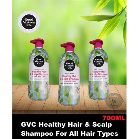 Good Virtues Co Gvc Healthy Hair And Scalp Shampoo For All Hair Ml