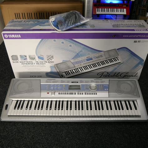 Yamaha Dgx 200 Portable Grand 76 Key Keyboard Wbox And Psu 2nd Hand