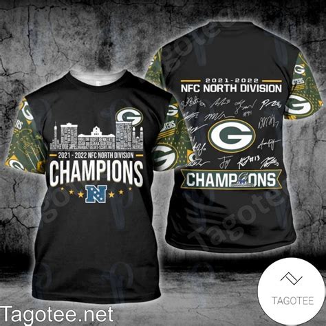 Green Bay Packers 2021 2022 Nfc North Division Champions Signatures