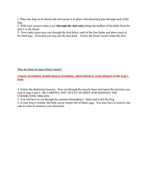 Worm Anatomy And Dissection Answer 3