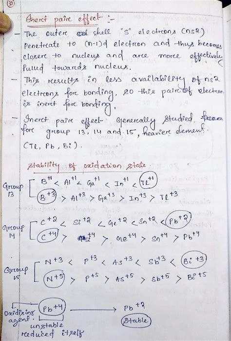 Solution Inert Pair Effect Studypool