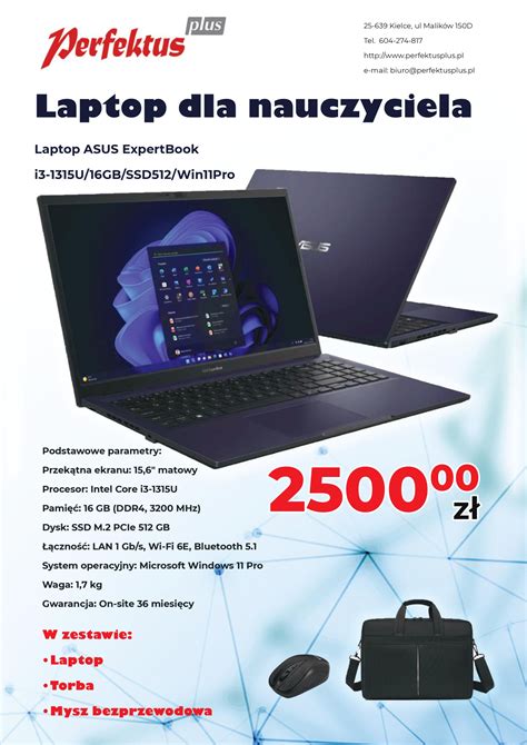 Laptopy Dla Nauczycieli Perfektus Plus