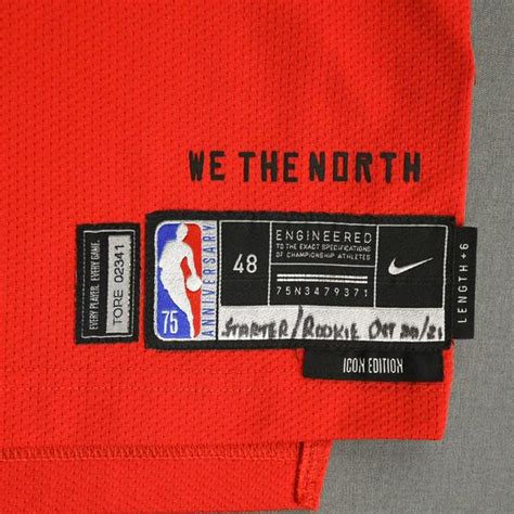 Scottie Barnes Toronto Raptors Kia Nba Tip Off Game Worn