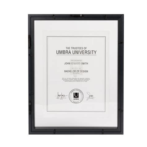 11x14 Document Frame Sophisticated And Modern Umbra