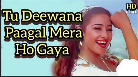 Tu Deewana Paagal Mera Ho Gaya Anokha Andaaz 1995 Kumar Sanu