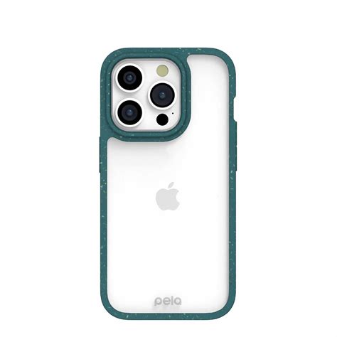 Clear iPhone 15 Pro Case with Green Ridge – Pela Case