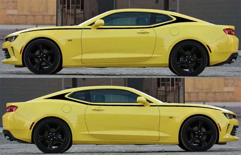 C Pillar Upper Accent Graphics Decals Stripes For Camaro 2016 2018