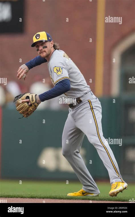 Milwaukee Brewers Brice Turang During A Baseball Game Against The San