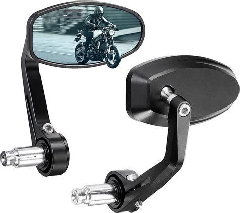 Amazon KEMIMOTO Motorcycle Handlebar Bar End Mirror CNC Aluminum