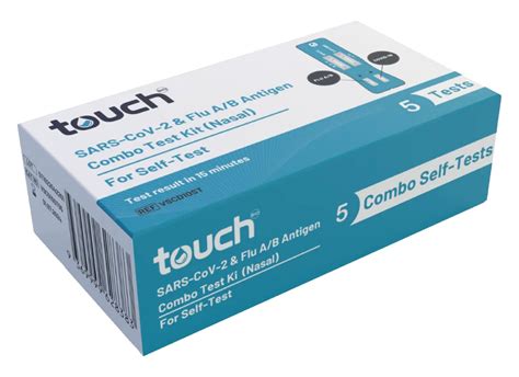 2SAN Touchbio COVID 19 Flu A B Rapid Antigen Combo Test 2 Kit 5 Pack