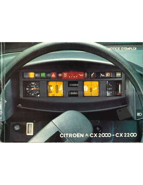 Citroen Cx Instructieboekje Frans