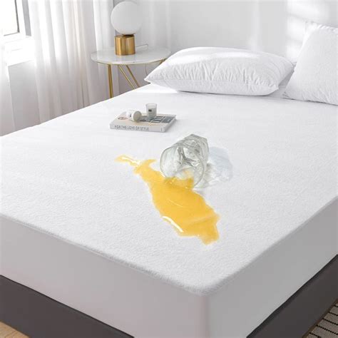 Twin Size 100 Waterproof Mattress Protector Breathable Soft Cotton Terry Mattress Cover