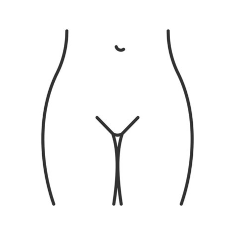 Bikini Zone Linear Icon Thin Line Illustration Contour Symbol Vector Isolated Outline Drawing