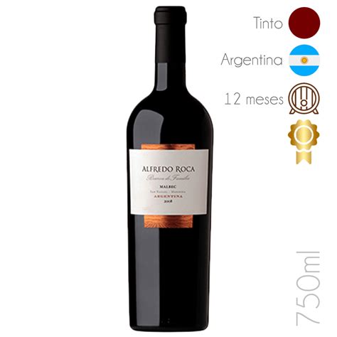 Vinho Tinto Argentino Alfredo Roca Reserva De Familia Malbec Cwb