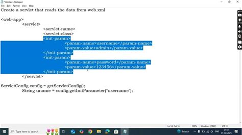 Servlet 5 . Reading Initialization Parameters - YouTube 
