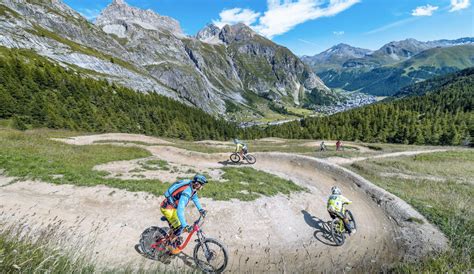 Piste de descente VTT verte Popeye à Val dIsère nouvelles photos