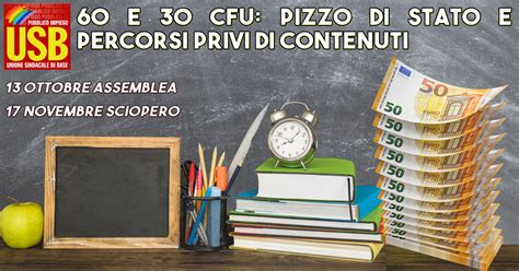 Usb Pubblico Impiego Scuola 60 E 30 Cfu Pizzo Di Stato E Percorsi Privi Di Contenuti Verso