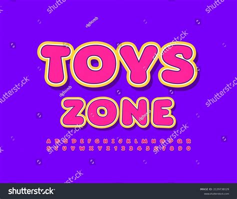 Vector Bright Logo Toys Zone Pink Stock Vector (Royalty Free ...