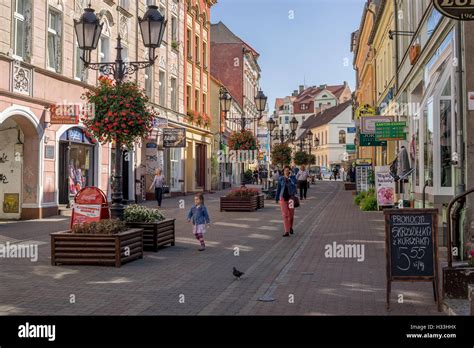 Zielona Gora Old Market The City Of Polish Wine Grunberg Stock Photo