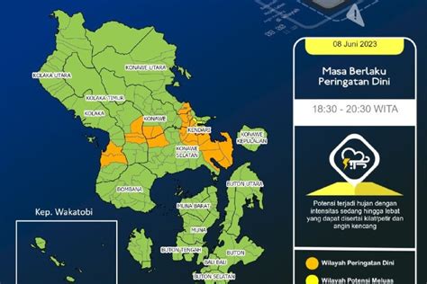 Bmkg Kendari Perkirakan Sejumlah Wilayah Di Sultra Berpotensi Hujan