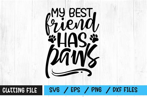 My Best Friend Has Paws Svg By Regulrcrative Thehungryjpeg