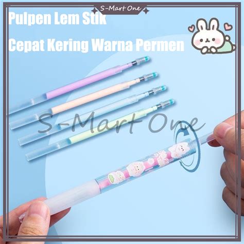 Jual Pulpen Pena Lem Cair Pulpen Lem Stik Cepat Kering Warna Permen