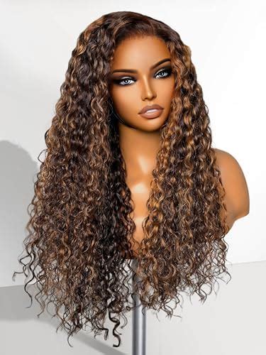 Amazon LUVME HAIR 5X5 Brown Highlight Loose Body Wave Glueless