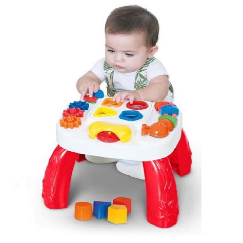 Mesa Didática Infantil Pedagógica Mesinha Para Criança Play Time Cotiplás