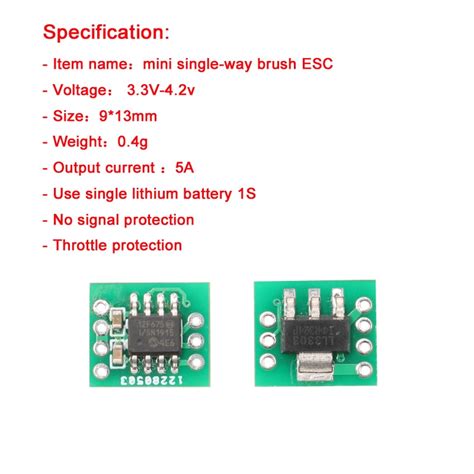 Ultralight Single Way A A A Brushed Esc S Lipo Electric Speed