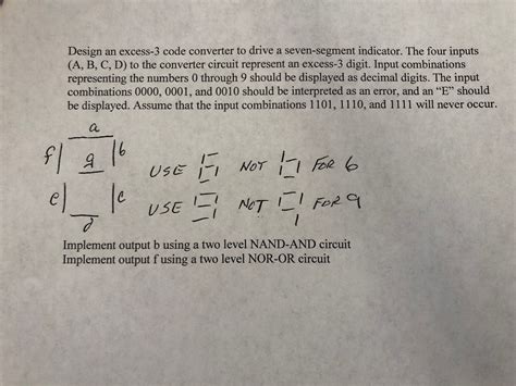 Solved Design an excess-3 code converter to drive a | Chegg.com