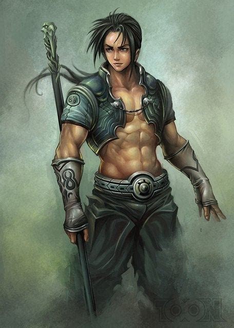 Lfa Young Male Wood Elf Monk Characterdrawing