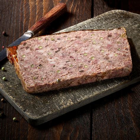 Pâté de campagne au poivre vert Label Rouge porc français terrine grès