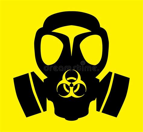 Bio Hazard Gas Mask Symbol A Bold Black Drawing Of A Gas Mask And Bio