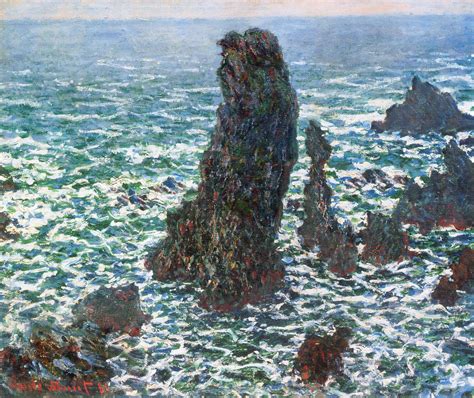 The Pyramids Of Port Coton Belle Ile En Mer 1886 Claude Monet