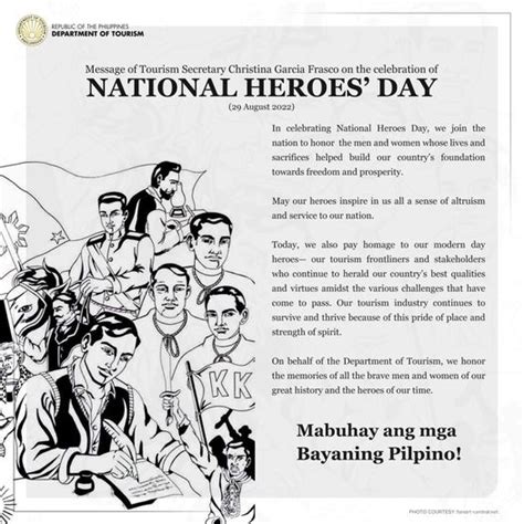 National Heroes Day Department Of Tourism